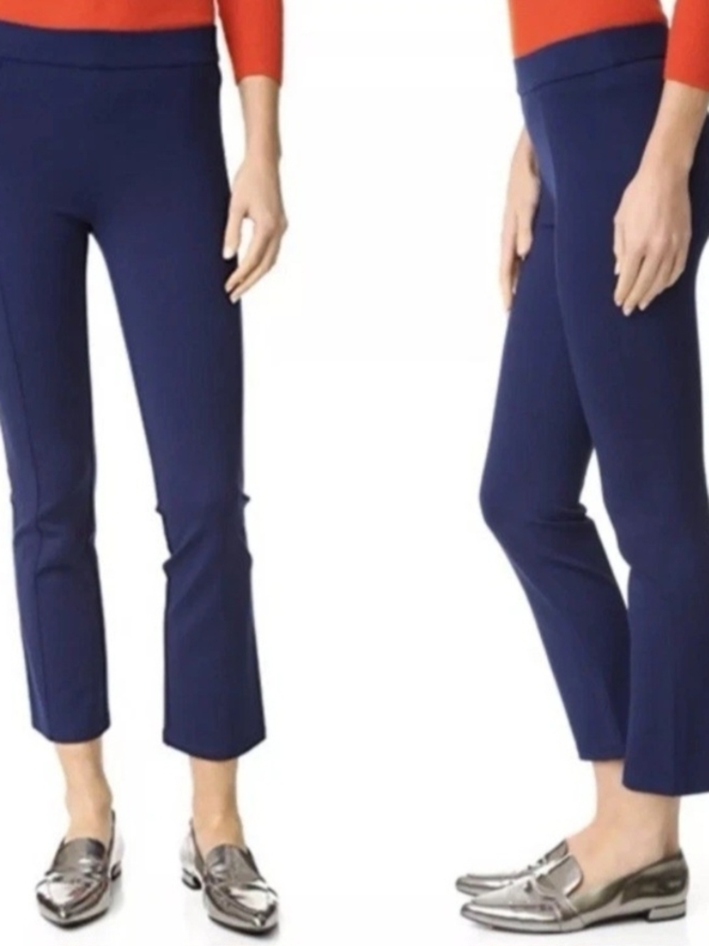Tory Burch Stacey Stretch Straight-Leg Pants